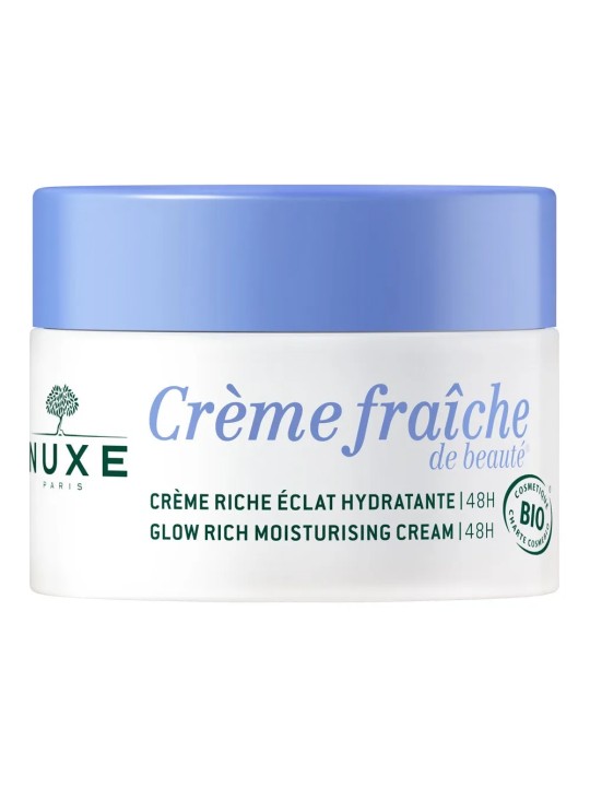 Nuxe Creme Fraîche De Beaute Crème Riche Hydratante Visage 48h Peaux Sèches 50ml