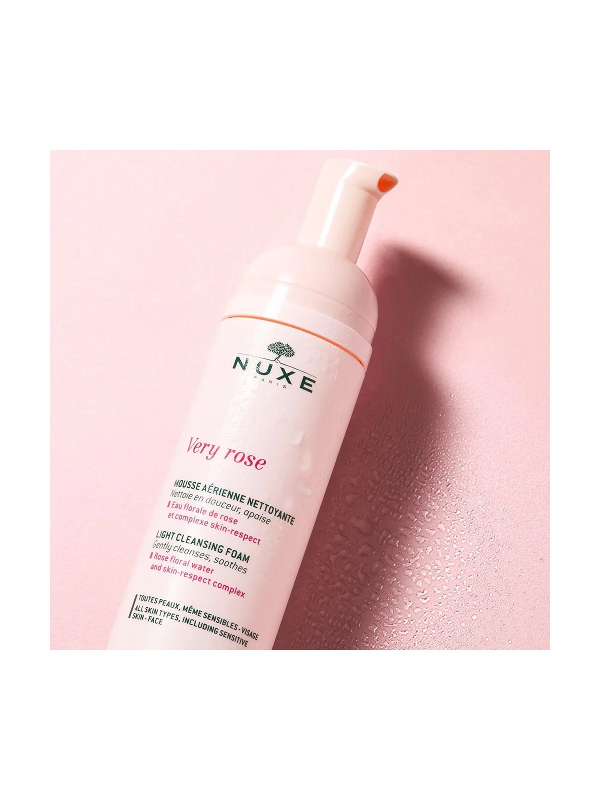 Nuxe Very rose Mousse Aerienne Nettoyante 150ml