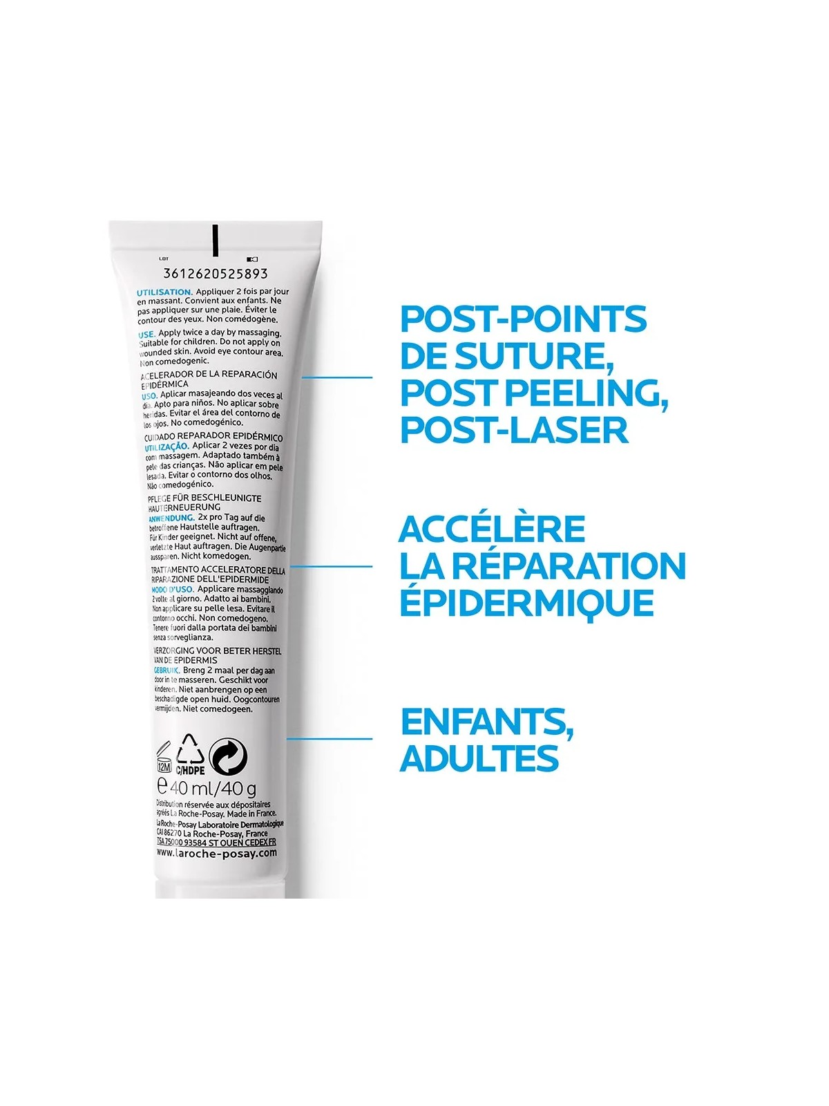 La Roche-Posay Cicaplast Soin Accelerateur De Reparation Gel B5 40ml