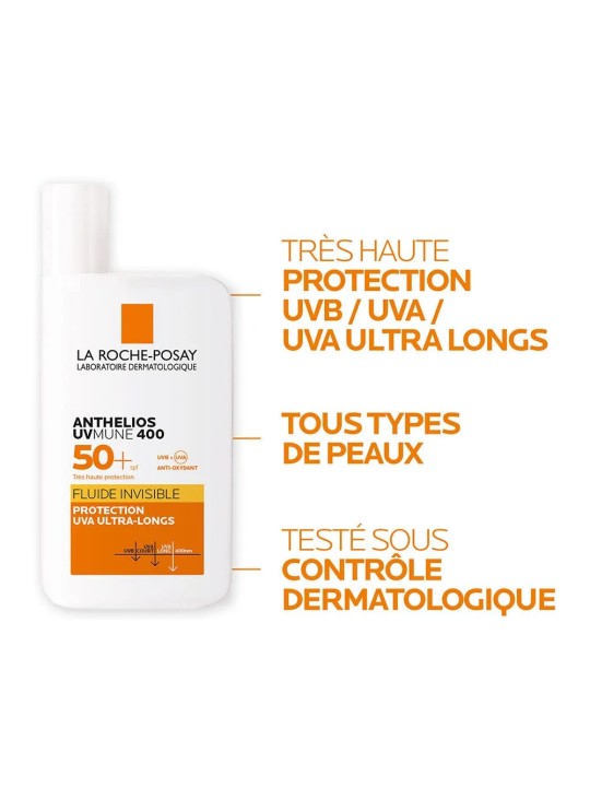 La Roche-Posay Anthelios Fluide Invisible Uvmune 400 Avec Parfum Spf50+ 50ml