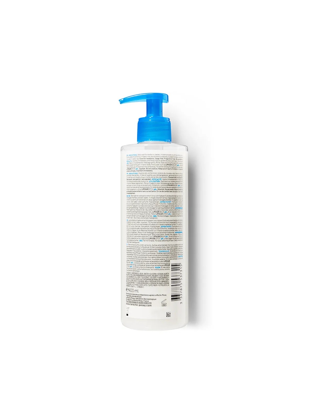 La Roche-Posay Lipikar Creme Lavante Syndet Ap+ Peaux Tendance Eczema Atopique 400ml