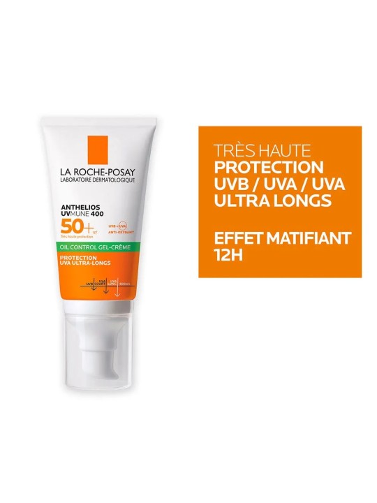 La Roche-Posay Anthelios UVMUNE 400 Gel Crème Oil Control SPF50+ Avec Parfum 50ml