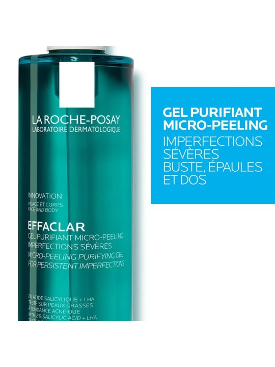 La Roche-Posay Effaclar Gel nettoyant anti-imperfections à l’acide salicylique 400ml