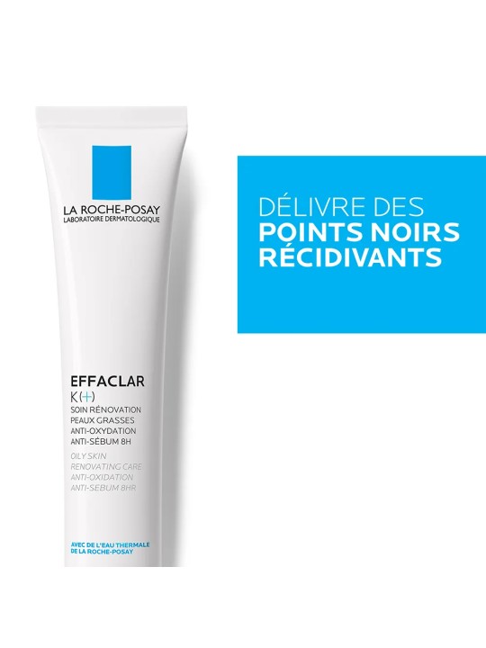 La Roche-Posay Effaclar Soin visage 40ml Effaclar K+ points noirs peaux tendance acneique