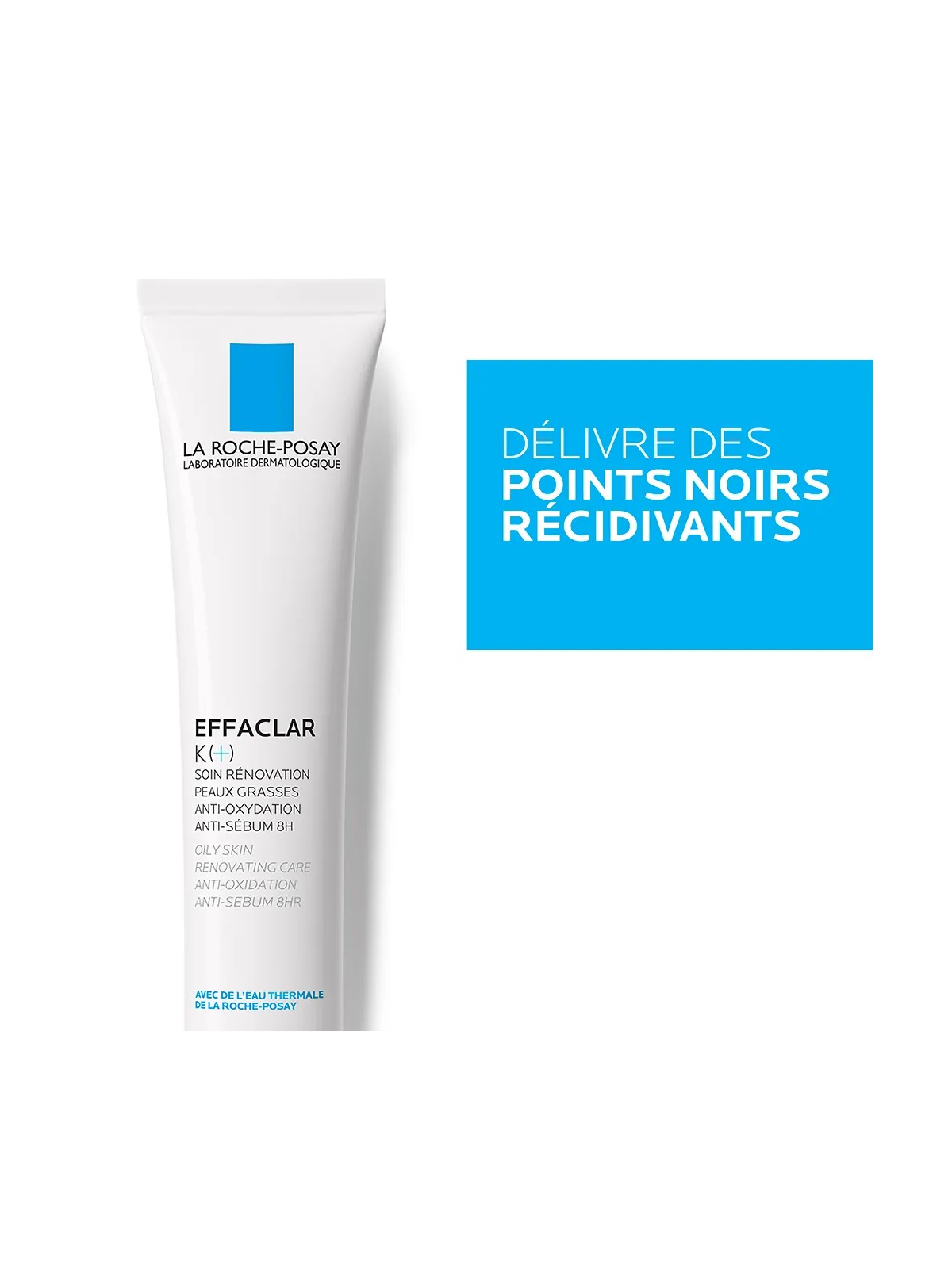 La Roche-Posay Effaclar Soin visage 40ml Effaclar K+ points noirs peaux tendance acneique