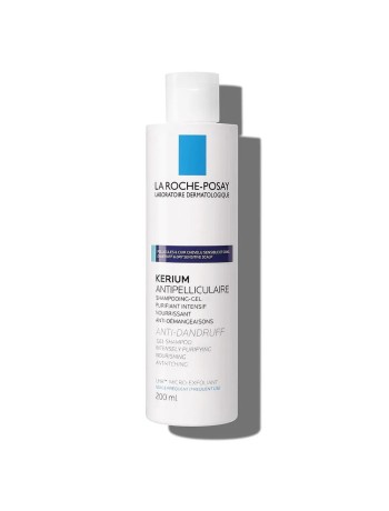 La Roche-Posay Kerium Gel Purifiant Antipelliculaire Cuir Chevelu Gras 200ml