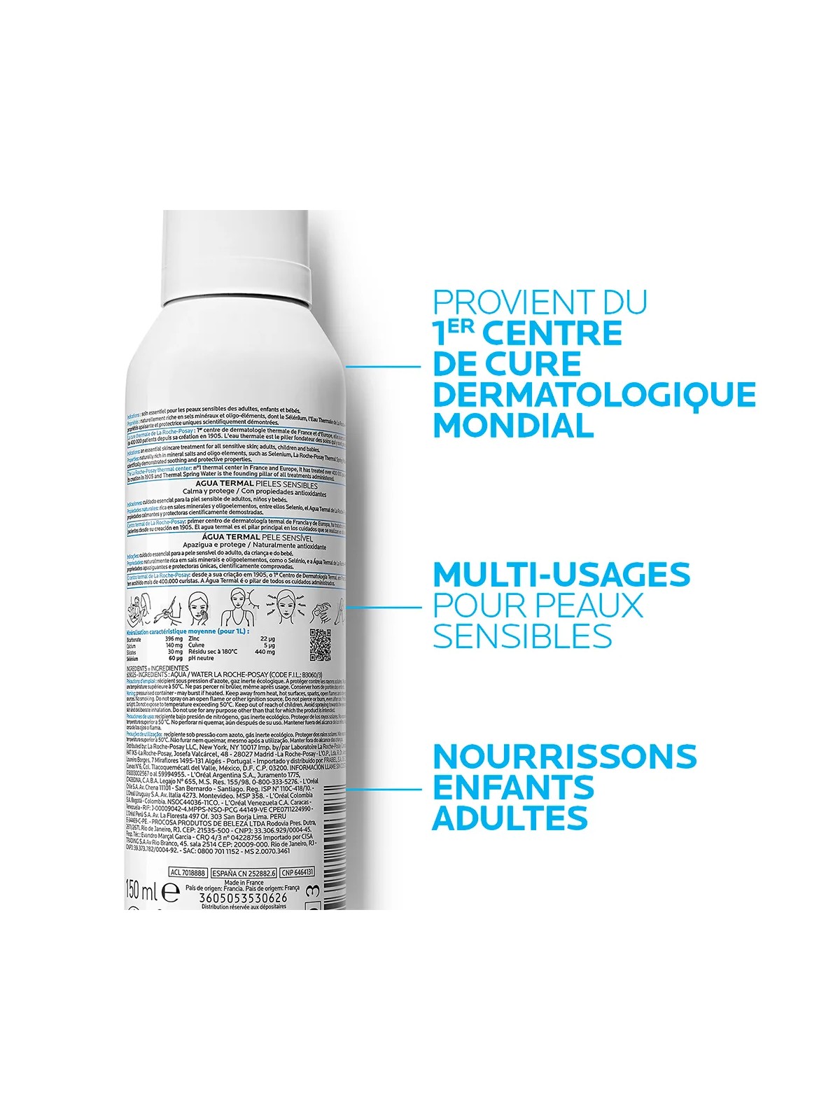 La Roche-Posay Eau Thermale Brume Apaisante Anti Irritations Peaux Sensibles 150ml